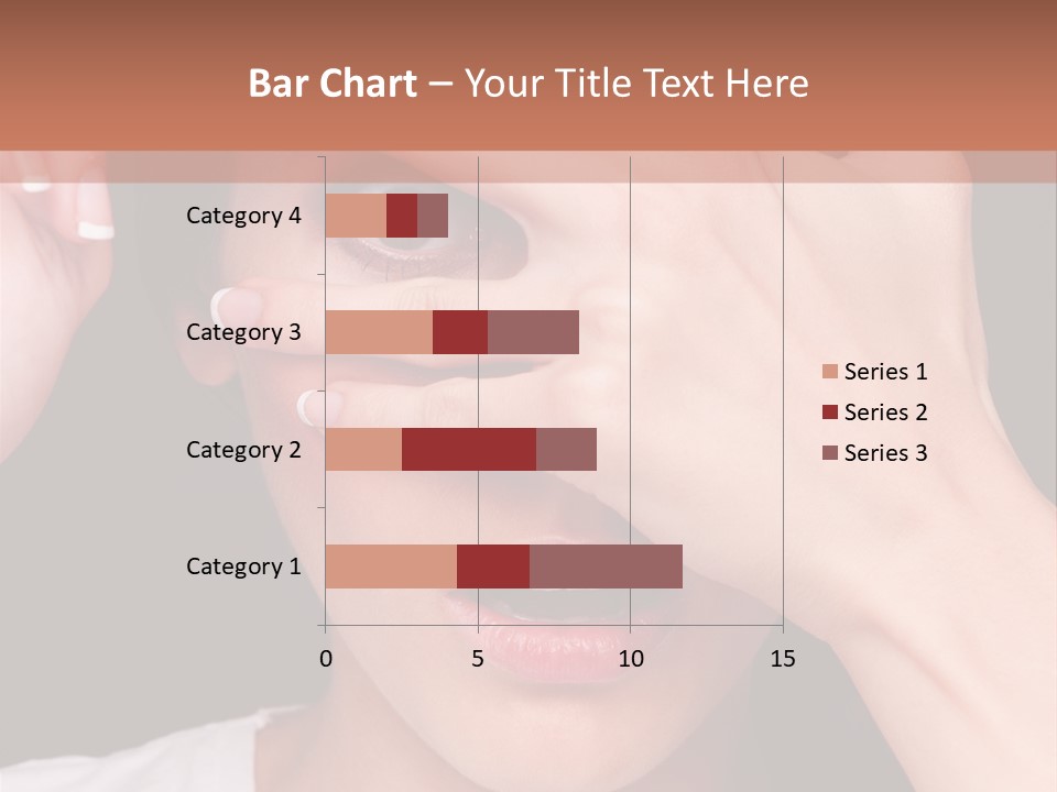Picture Female Watching PowerPoint Template