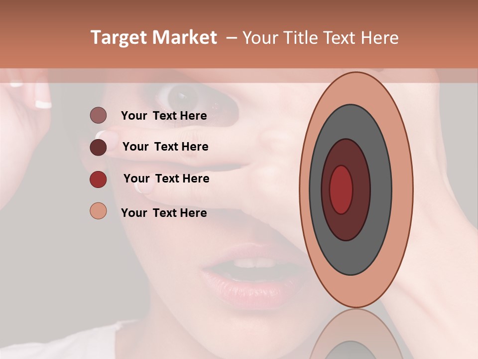 Picture Female Watching PowerPoint Template