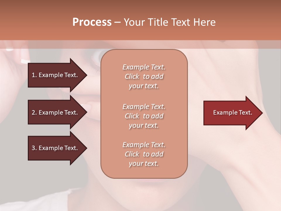 Picture Female Watching PowerPoint Template