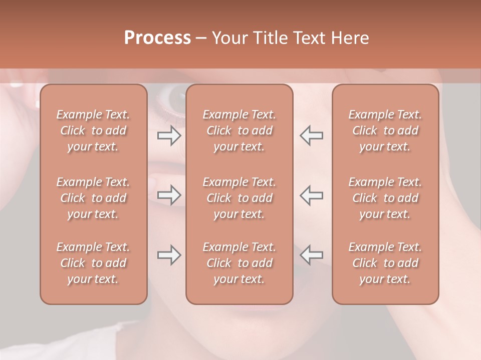 Picture Female Watching PowerPoint Template