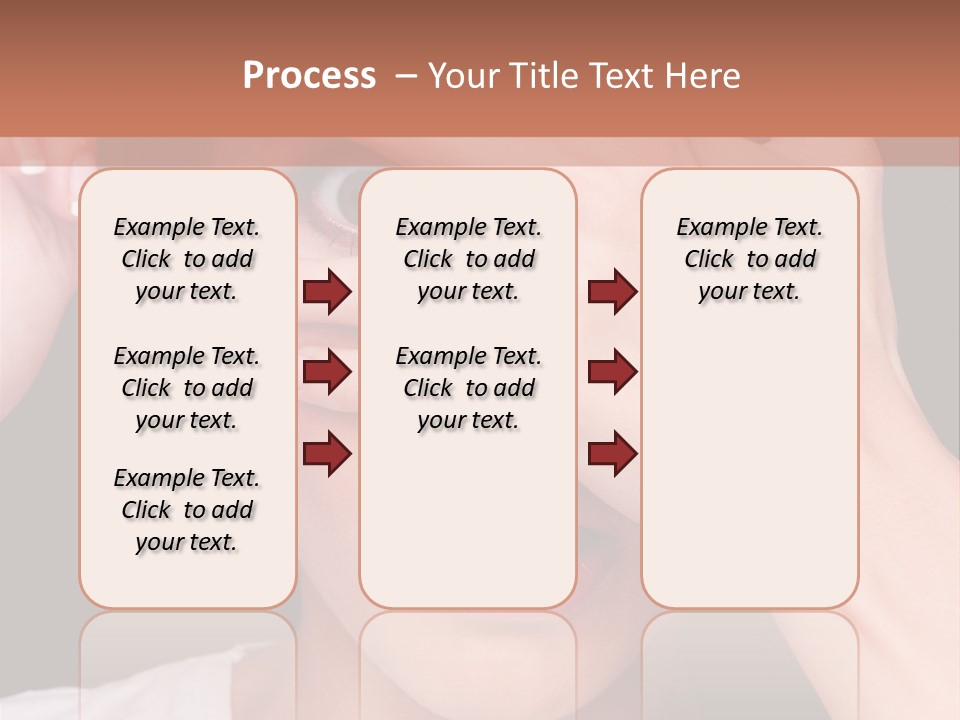 Picture Female Watching PowerPoint Template