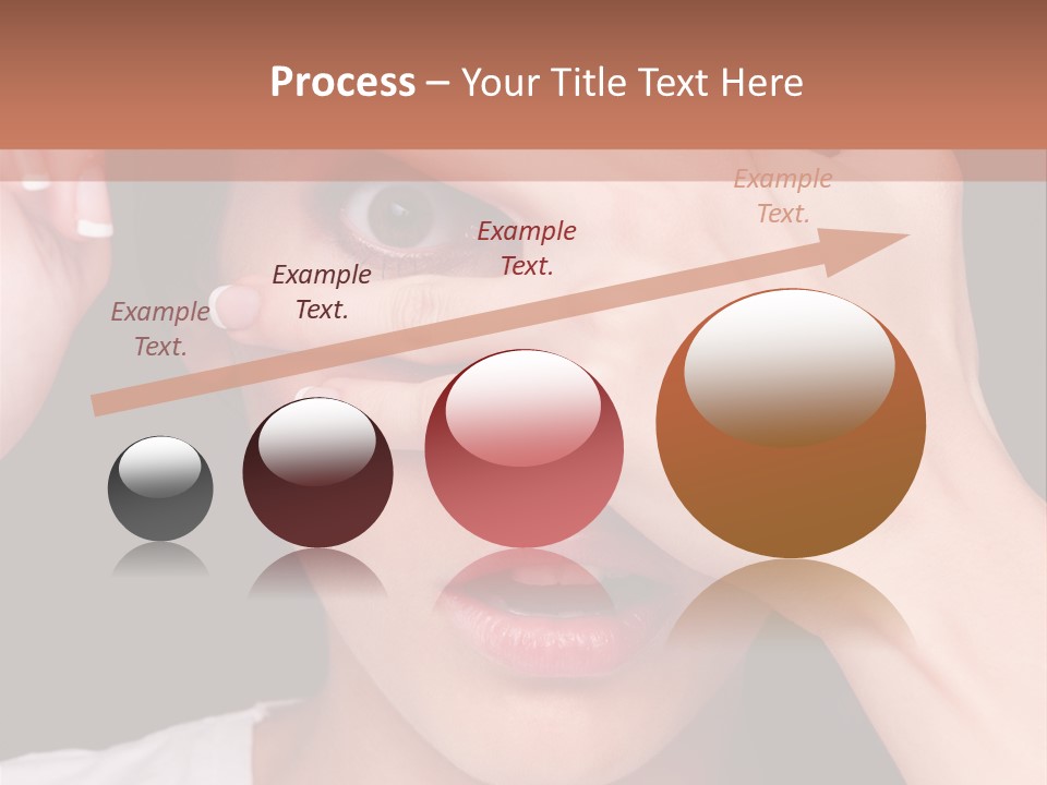 Picture Female Watching PowerPoint Template