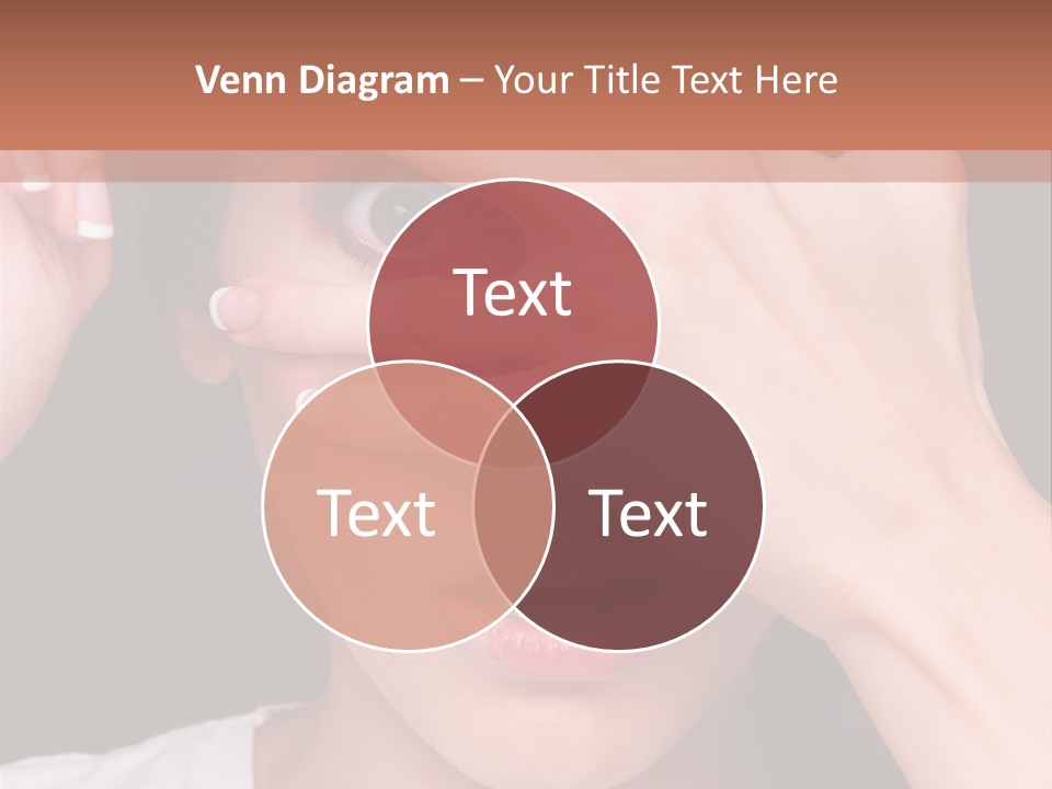 Picture Female Watching PowerPoint Template