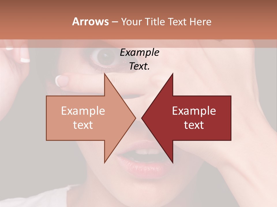 Picture Female Watching PowerPoint Template