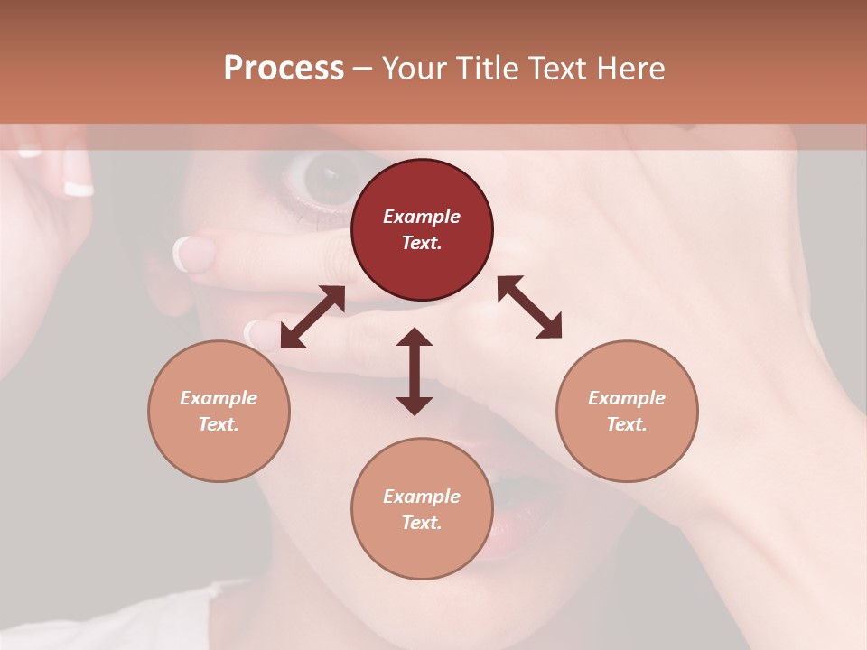 Picture Female Watching PowerPoint Template