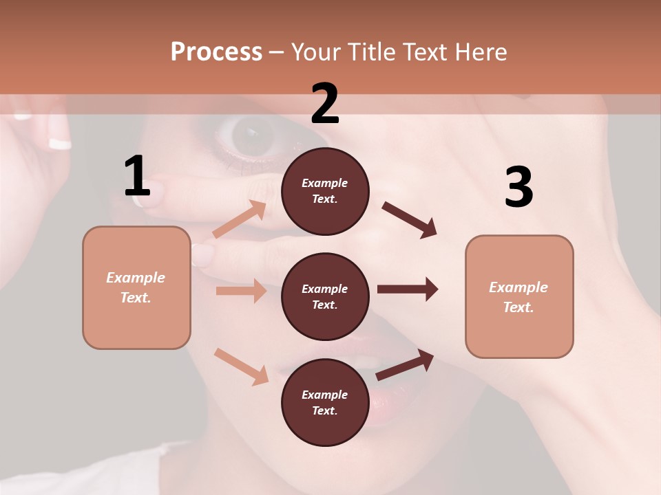 Picture Female Watching PowerPoint Template