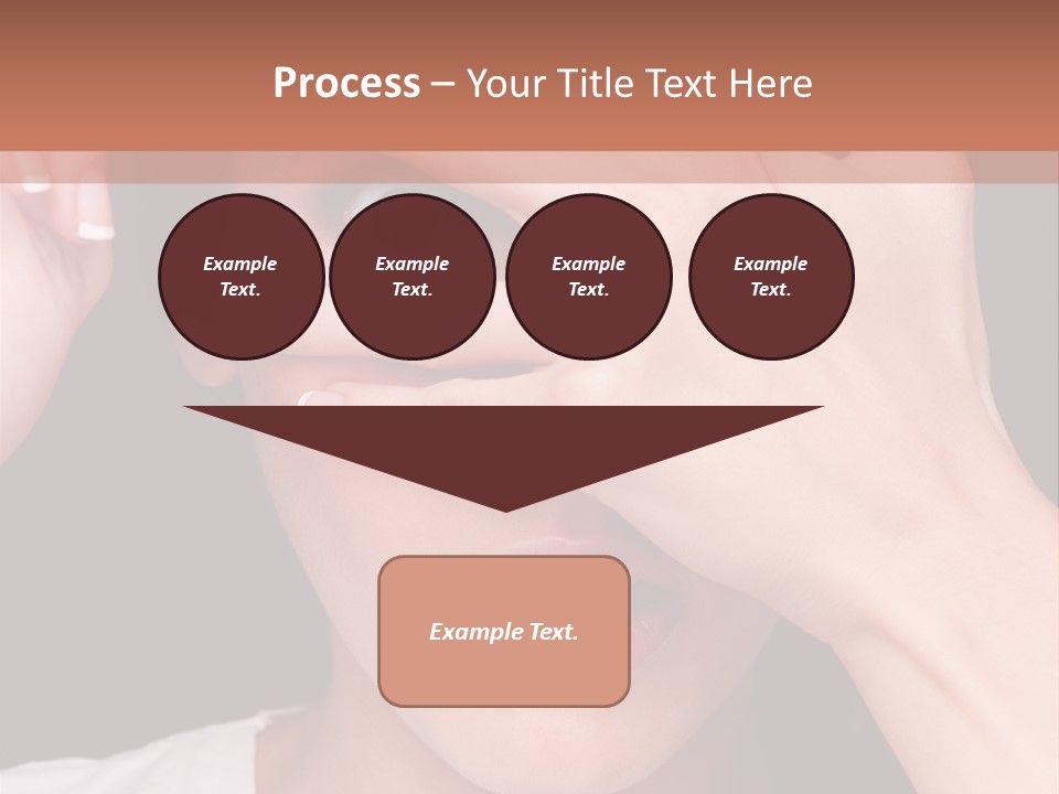 Picture Female Watching PowerPoint Template