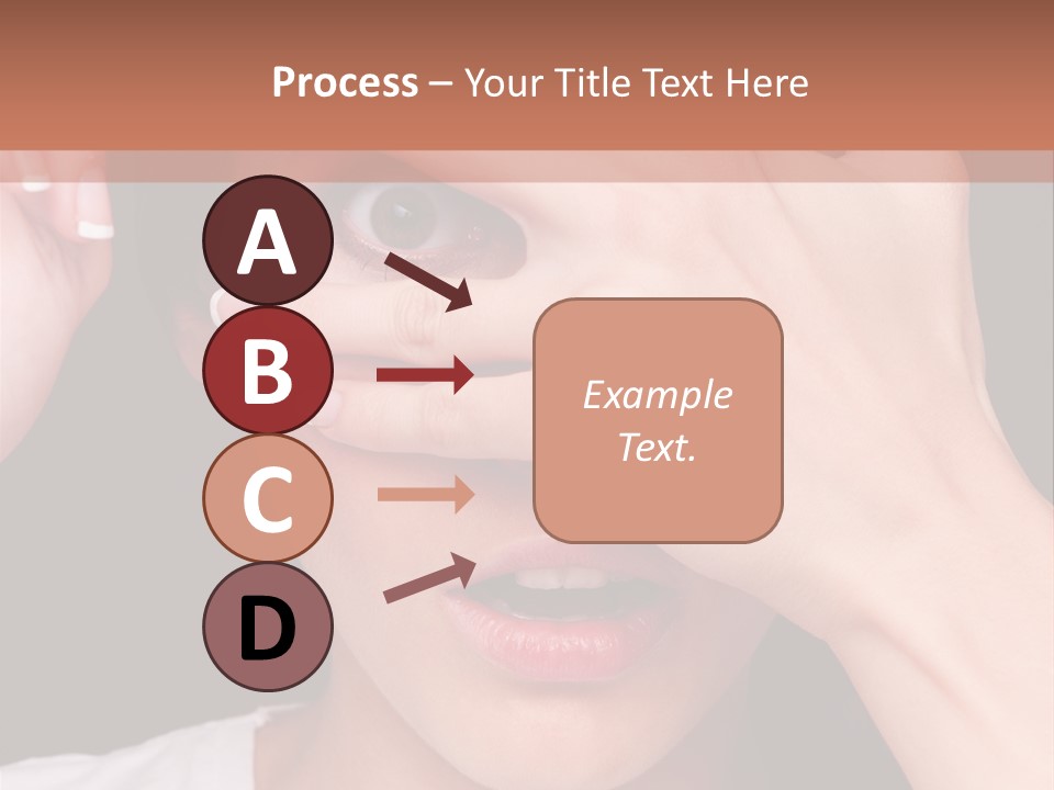 Picture Female Watching PowerPoint Template