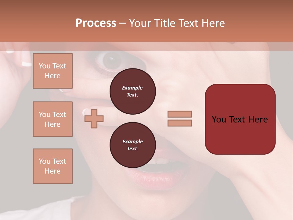 Picture Female Watching PowerPoint Template