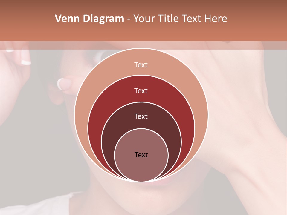 Picture Female Watching PowerPoint Template