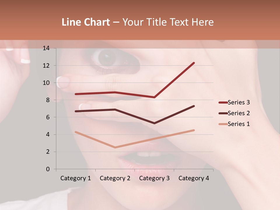 Picture Female Watching PowerPoint Template