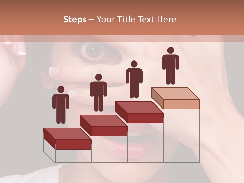 Picture Female Watching PowerPoint Template