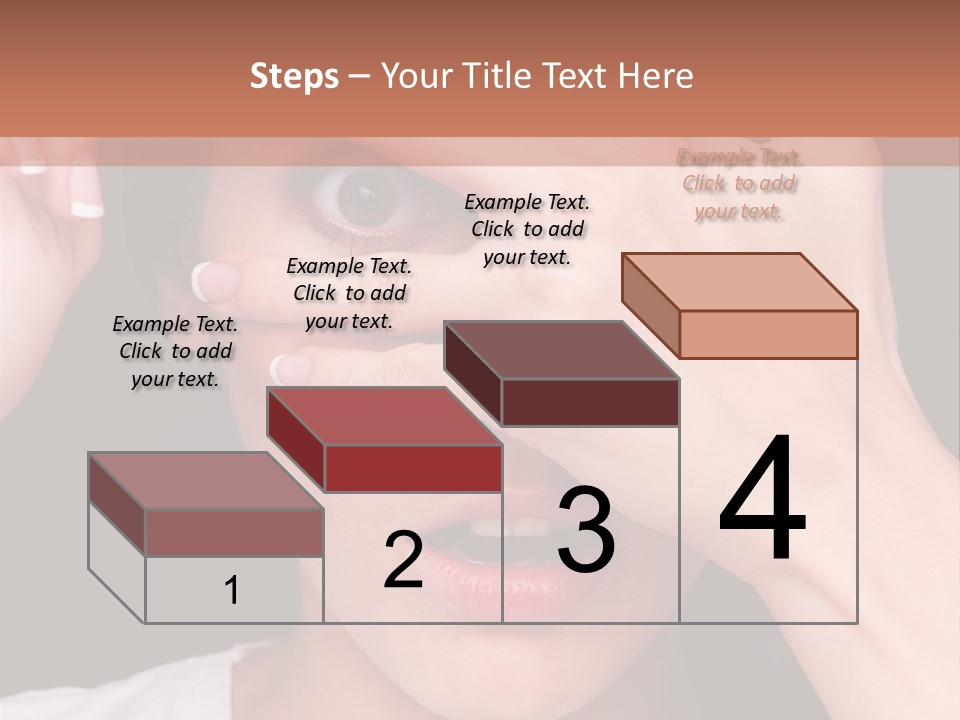 Picture Female Watching PowerPoint Template