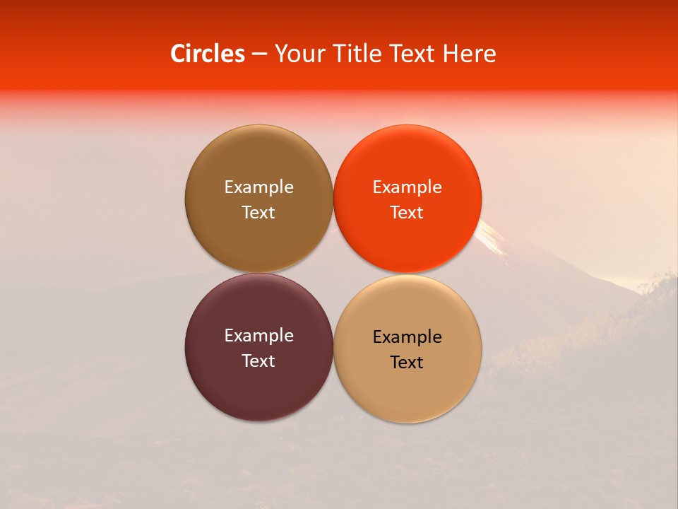 Flow Volcanic Power PowerPoint Template