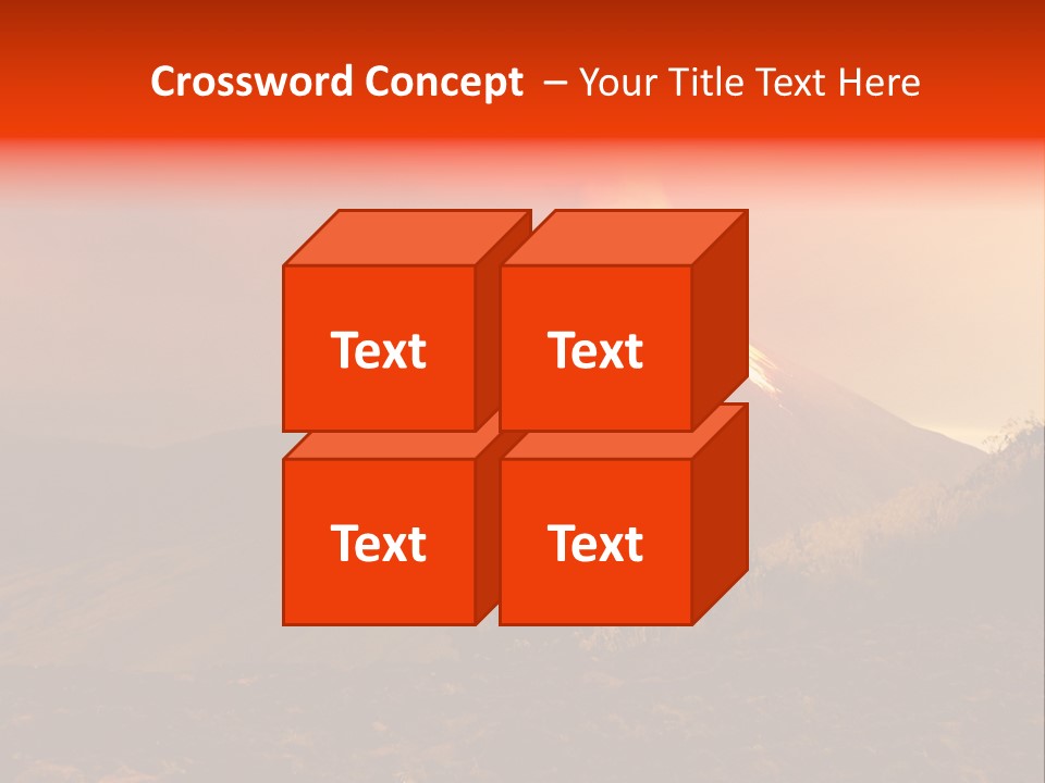 Flow Volcanic Power PowerPoint Template