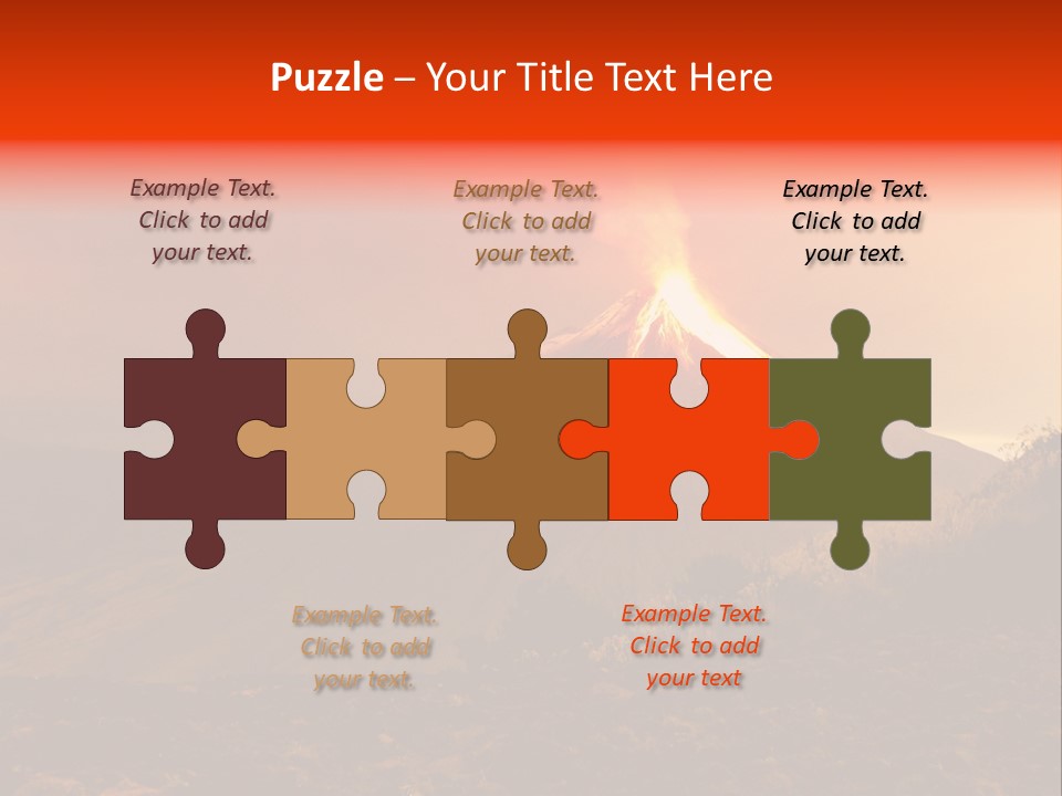 Flow Volcanic Power PowerPoint Template