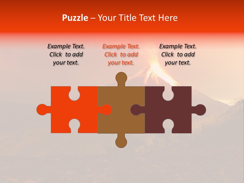 Flow Volcanic Power PowerPoint Template