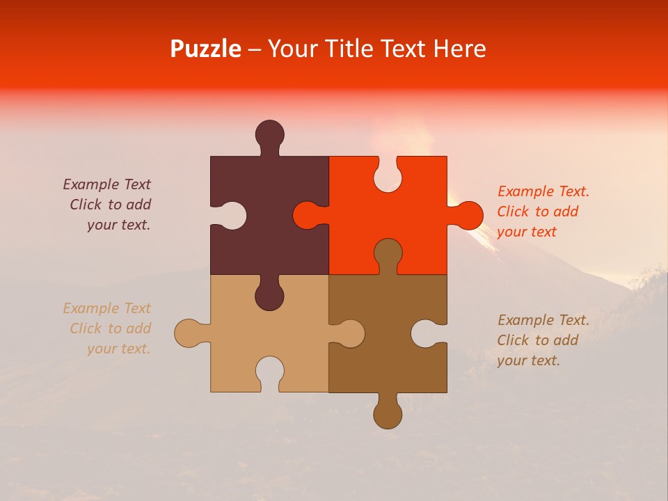 Flow Volcanic Power PowerPoint Template