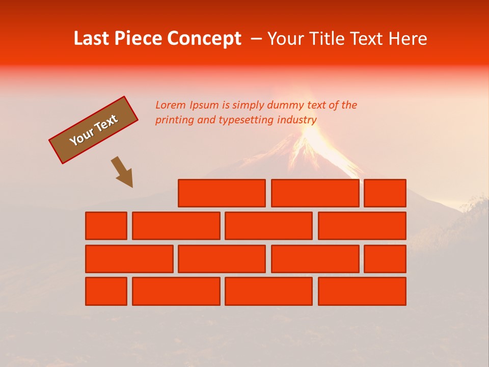 Flow Volcanic Power PowerPoint Template