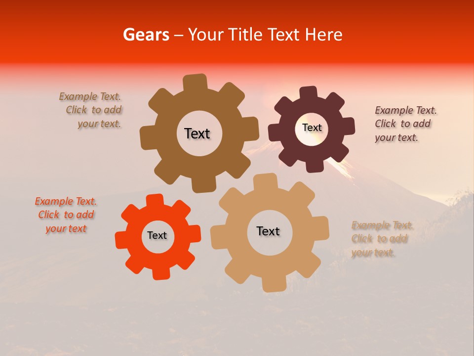 Flow Volcanic Power PowerPoint Template