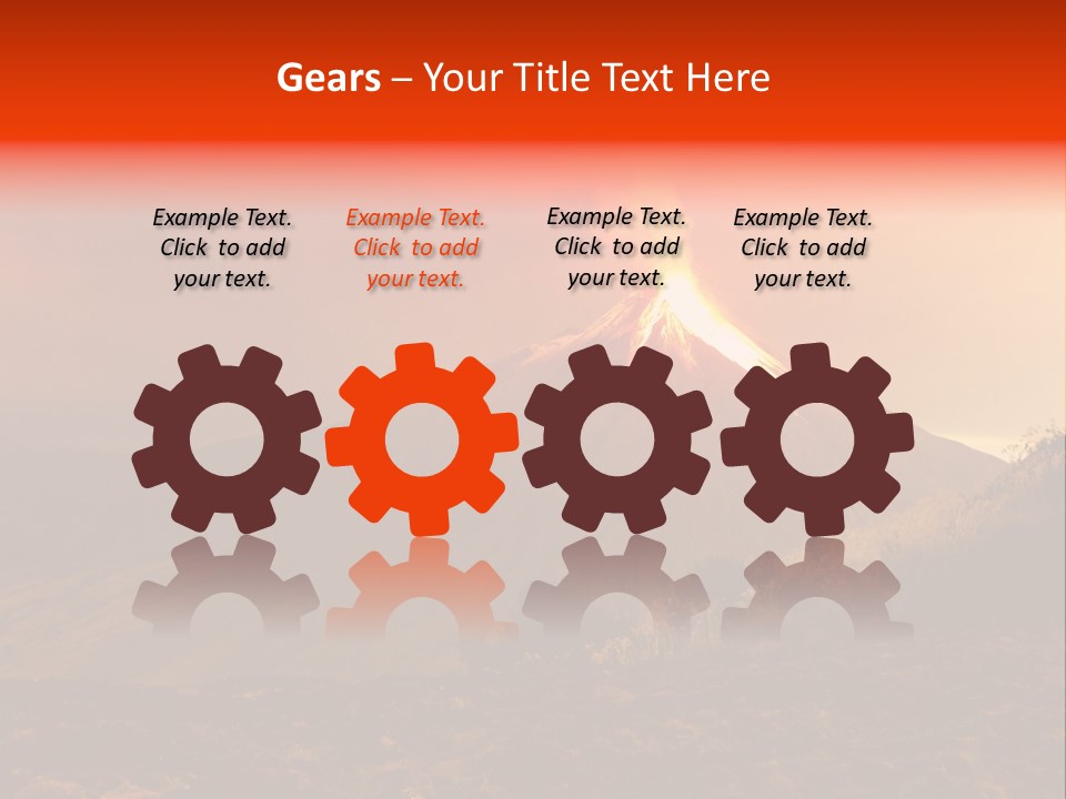 Flow Volcanic Power PowerPoint Template