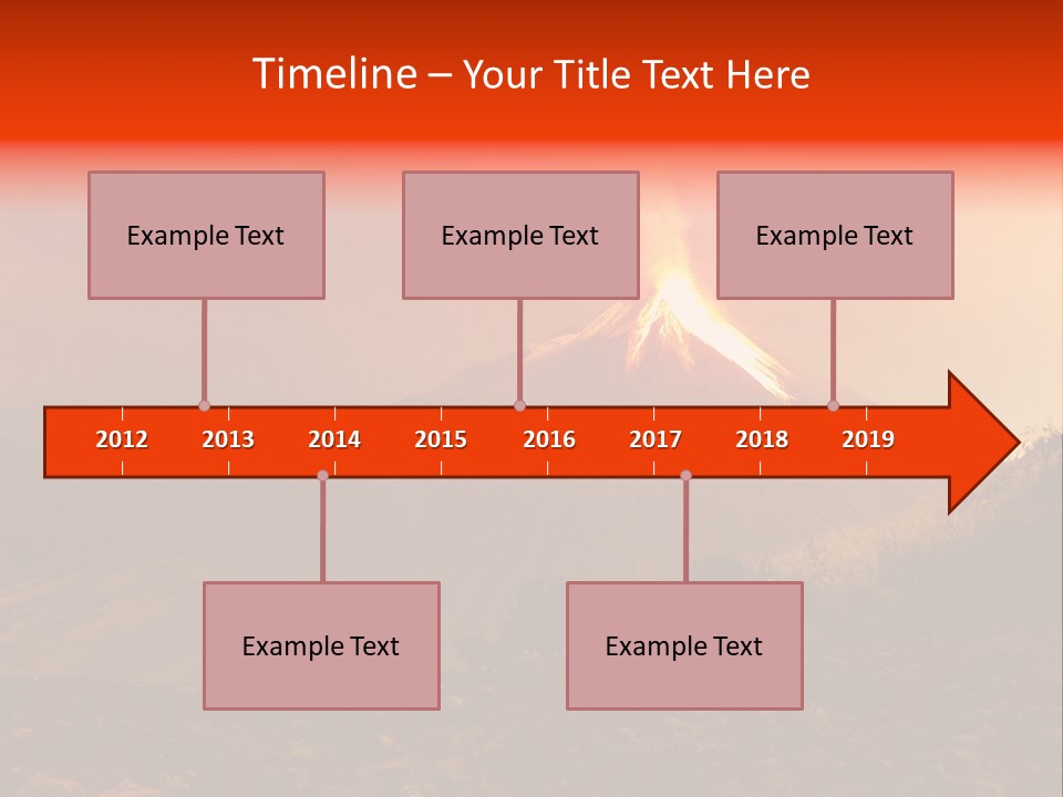 Flow Volcanic Power PowerPoint Template