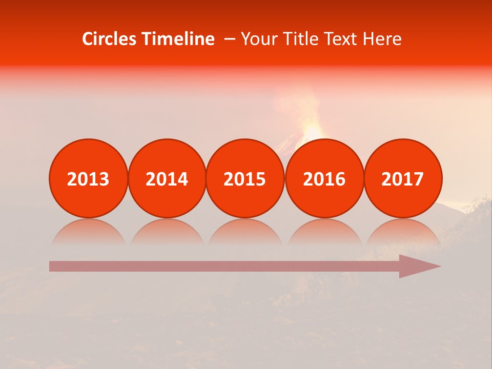 Flow Volcanic Power PowerPoint Template