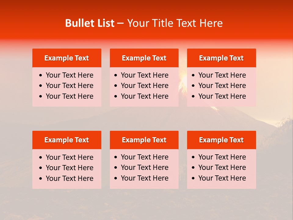 Flow Volcanic Power PowerPoint Template