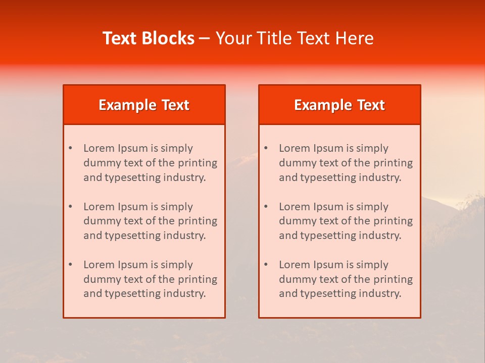 Flow Volcanic Power PowerPoint Template