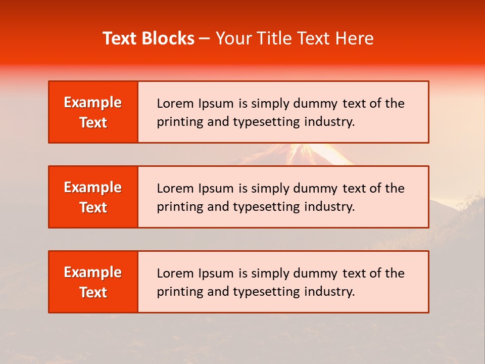 Flow Volcanic Power PowerPoint Template