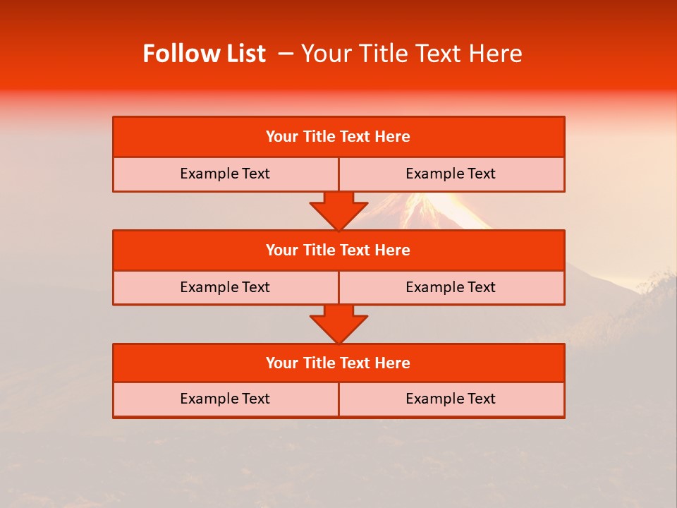 Flow Volcanic Power PowerPoint Template