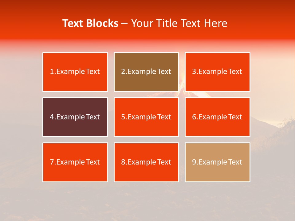 Flow Volcanic Power PowerPoint Template