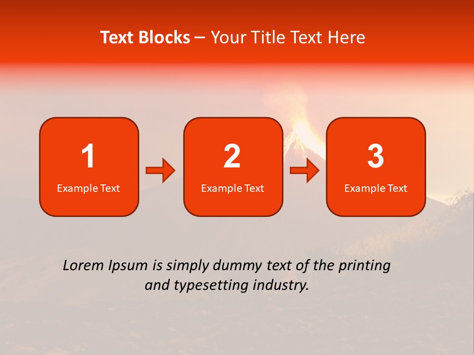 Flow Volcanic Power PowerPoint Template