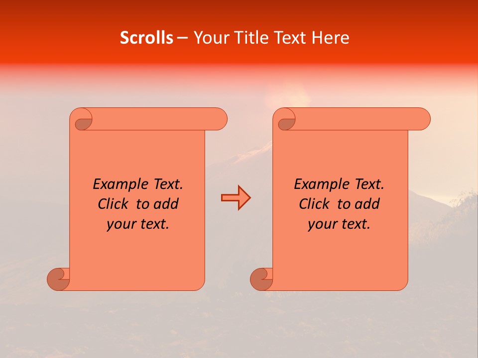 Flow Volcanic Power PowerPoint Template