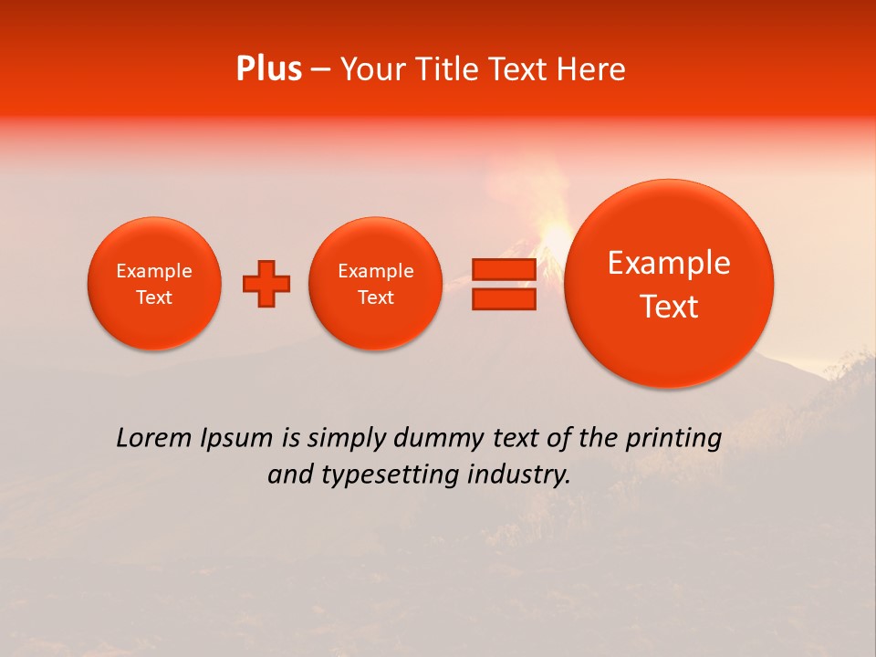 Flow Volcanic Power PowerPoint Template