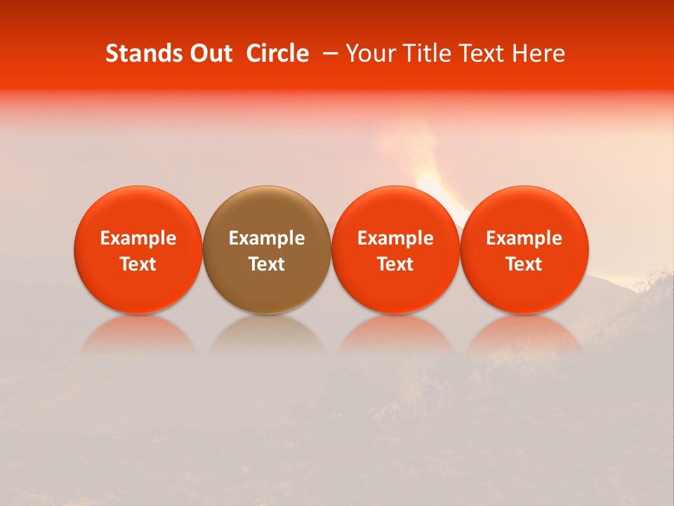 Flow Volcanic Power PowerPoint Template