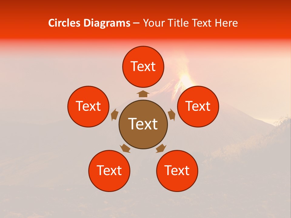 Flow Volcanic Power PowerPoint Template