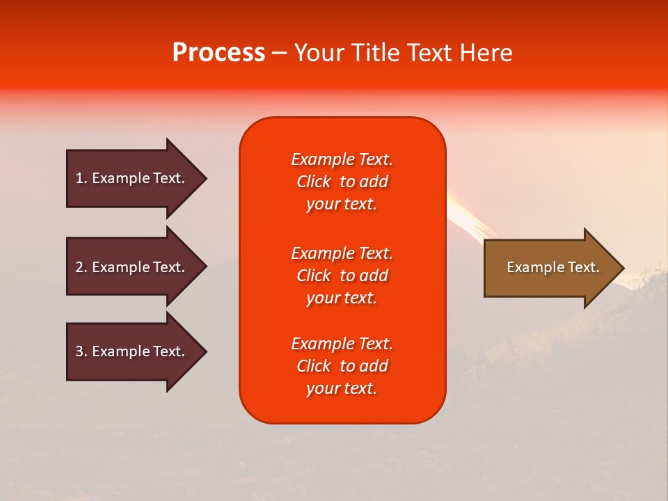 Flow Volcanic Power PowerPoint Template