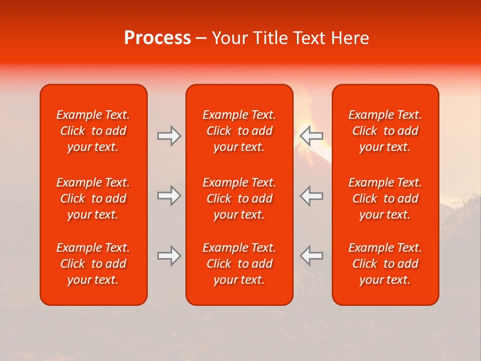 Flow Volcanic Power PowerPoint Template