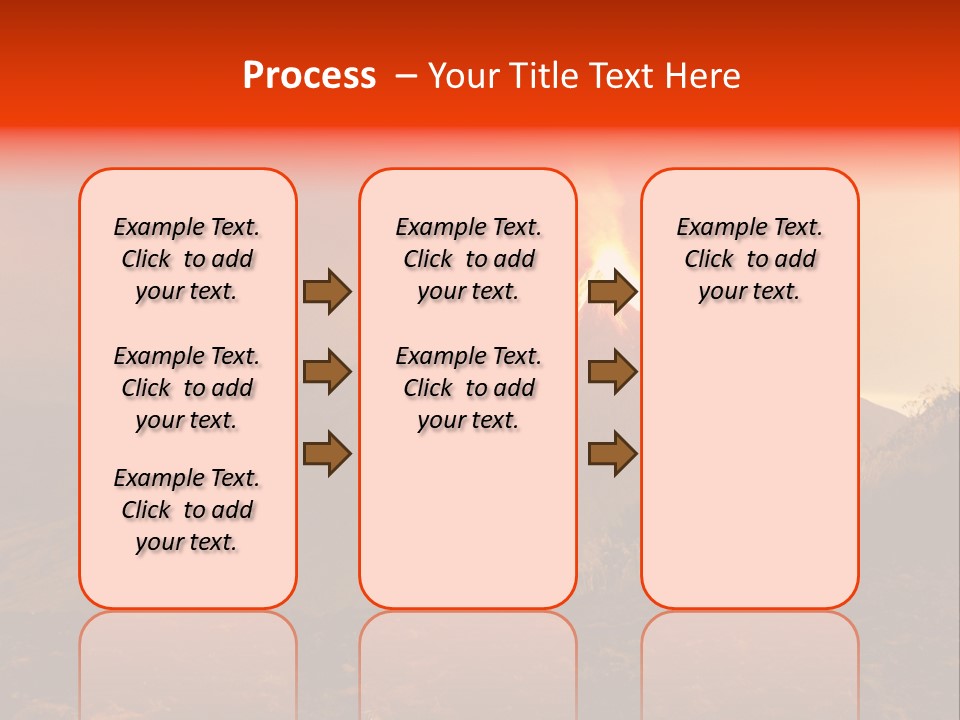 Flow Volcanic Power PowerPoint Template