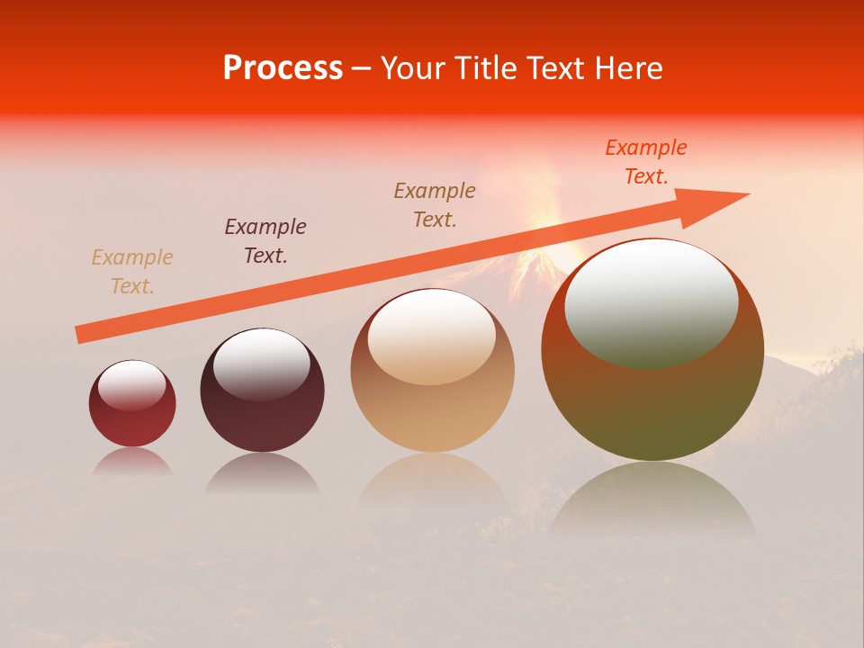 Flow Volcanic Power PowerPoint Template