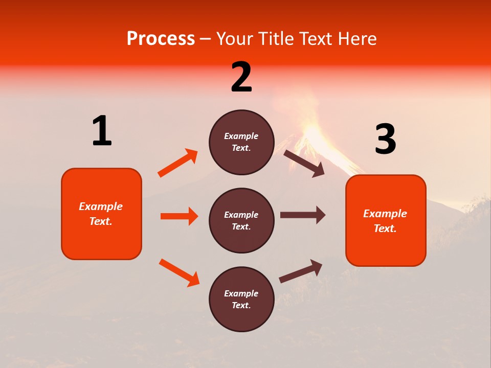 Flow Volcanic Power PowerPoint Template