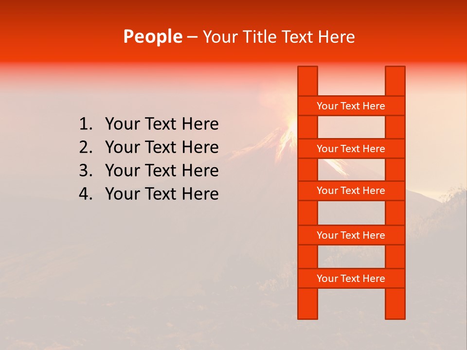 Flow Volcanic Power PowerPoint Template