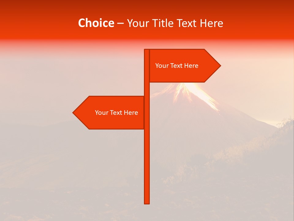 Flow Volcanic Power PowerPoint Template