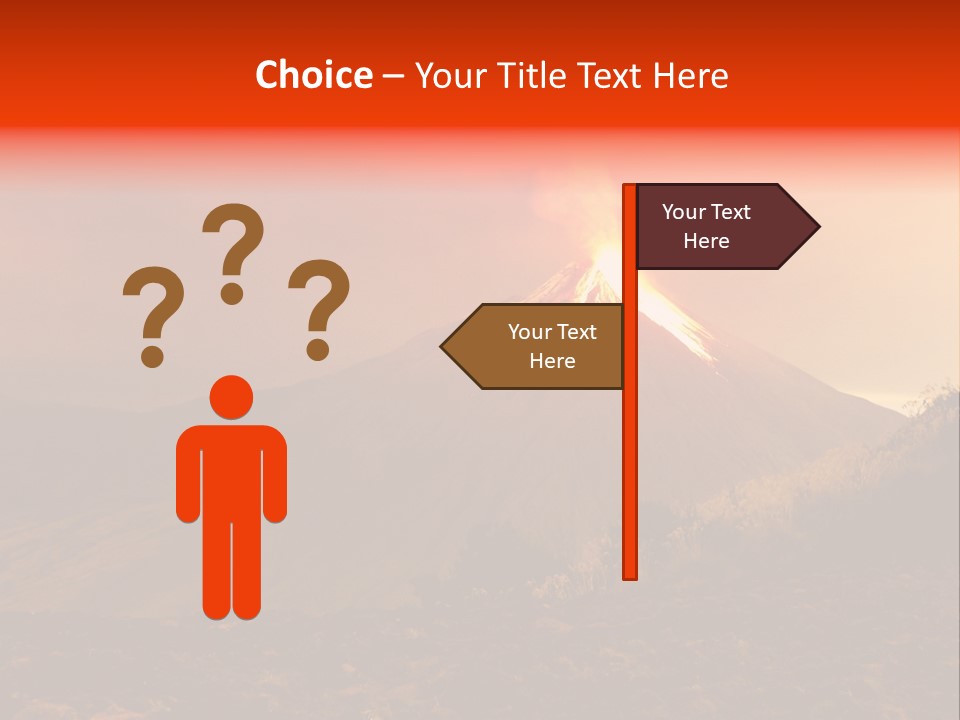 Flow Volcanic Power PowerPoint Template