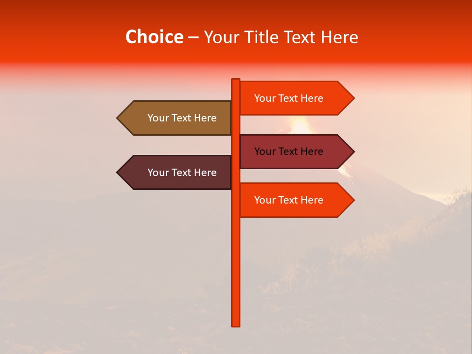 Flow Volcanic Power PowerPoint Template