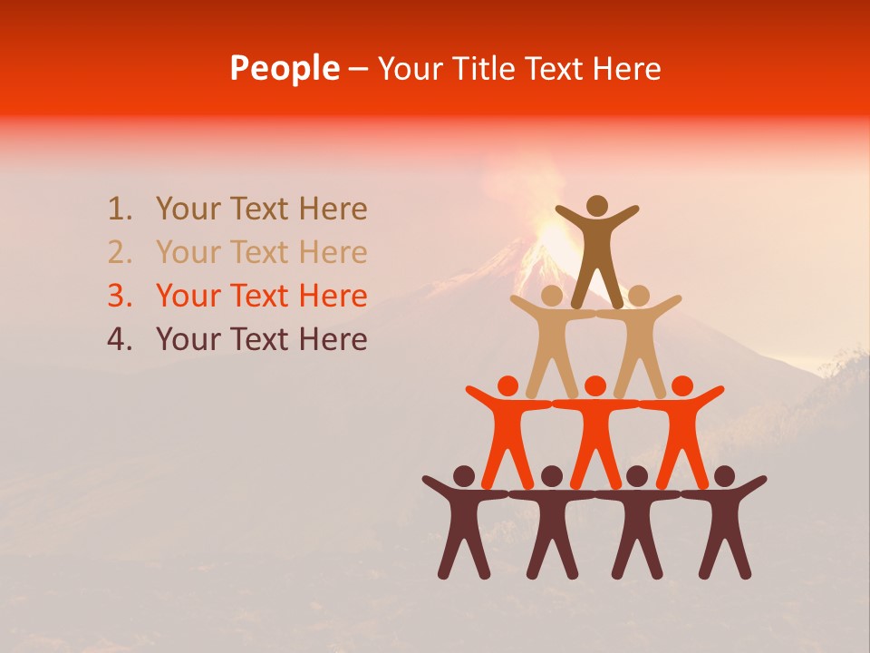 Flow Volcanic Power PowerPoint Template