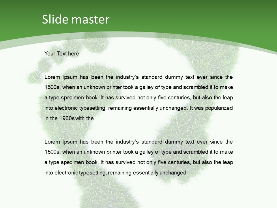 Walk Track Greenhouse PowerPoint Template