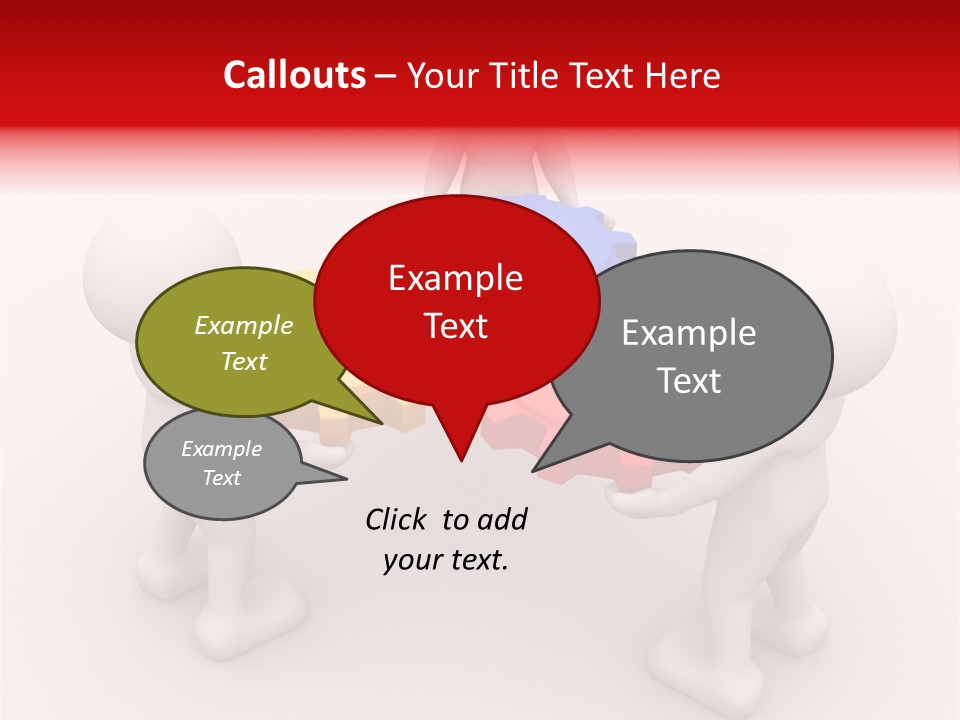 A Group Of People Standing Around Colorful Gears PowerPoint Template