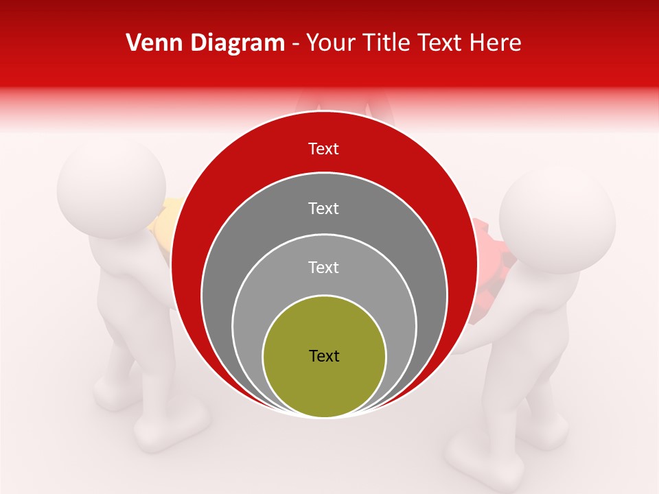A Group Of People Standing Around Colorful Gears PowerPoint Template
